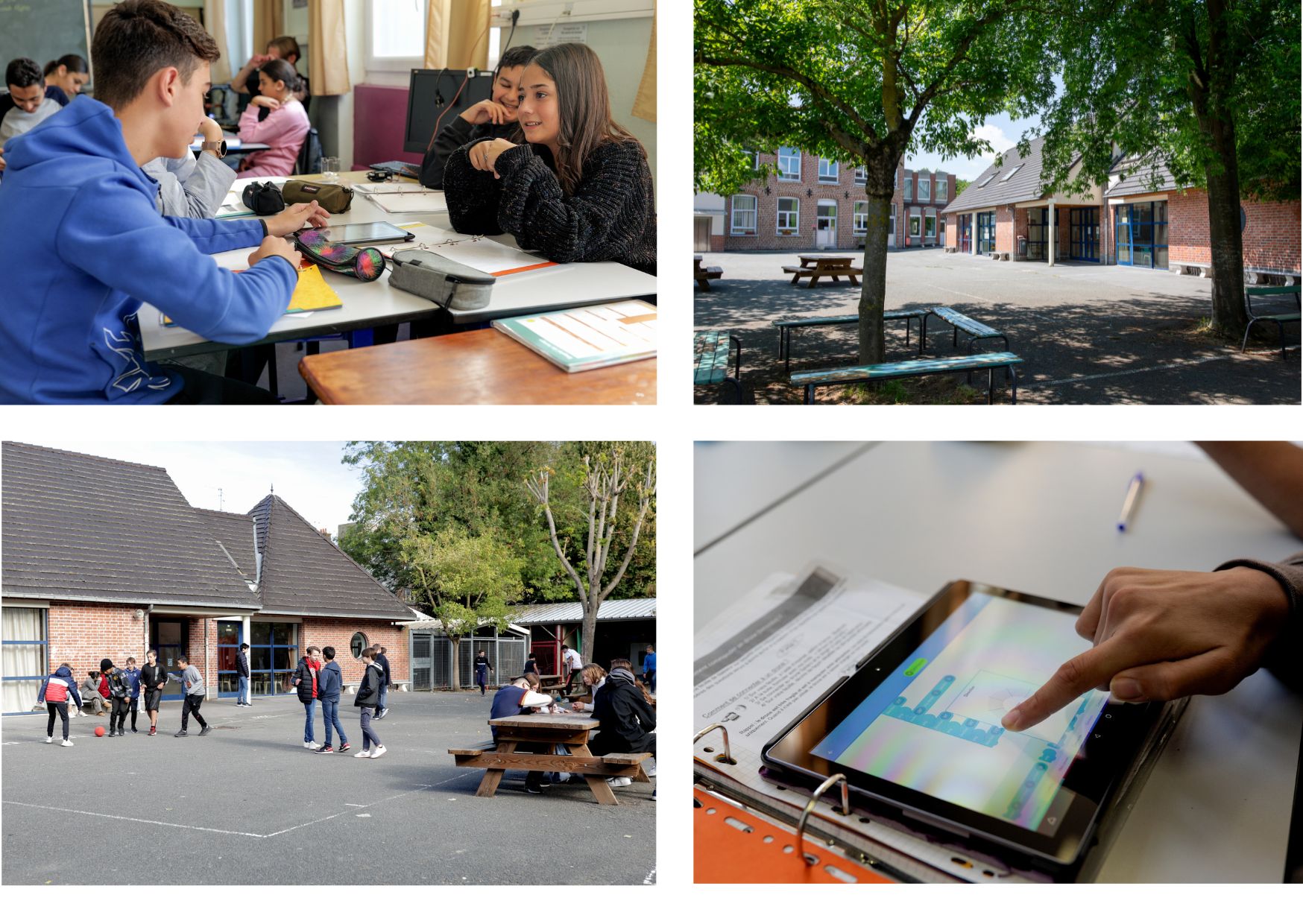 Différentes images pour illustrer les activités du collège Saint Joseph